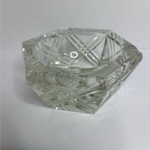 Crystal Cut Glass Ashtray